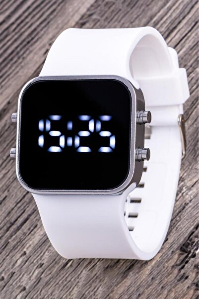 Saattino Dijital Genç Kadın Kol Saat Unisex Erkek Silikon Led Bileklik Saat S...