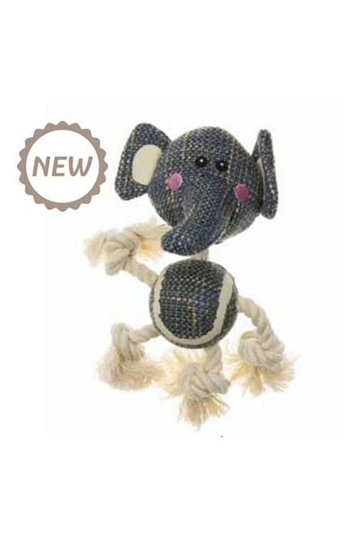 İmac İmac Rope and Tennis Ball Elephant Dog Toy 24X24X9 cm