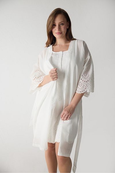 Magic Form 100% Cotton Maternity Nightgown Dressing Gown Set - Modern and Stylish Design