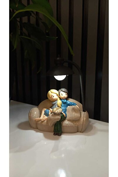 tozlupazar Sevgiliye Hediye Kanepede Oturan Tatlı Aşıklar Işıklı Biblosu Deko...