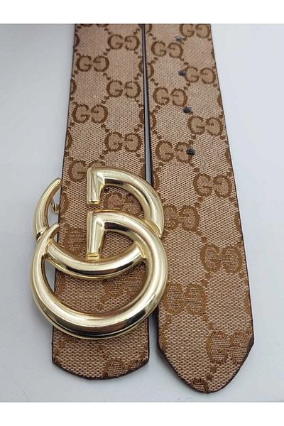 MARQUE SOSYETHEPAZARI Χρυσό χρώμα Marque Fashion Γυναικεία ζώνη πόρπης G