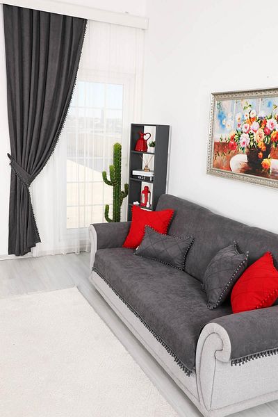 Aisha's Design 180X210 cm Pompom Seat Cover - Ko-34