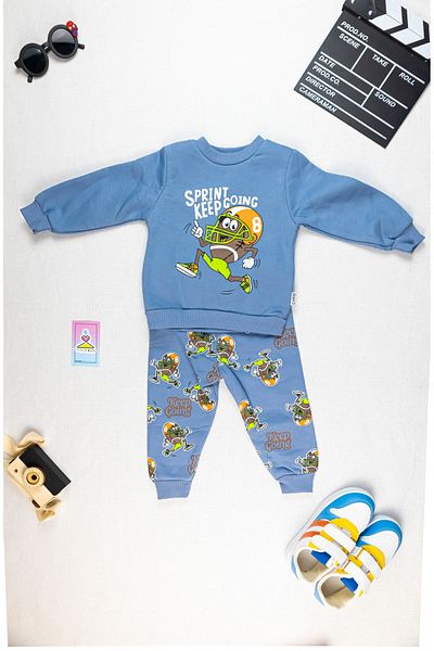 Yalçınoğlu Kids Sweatshirt and Sweatpants in Special Playground for Kids - Suitable for Any Movement