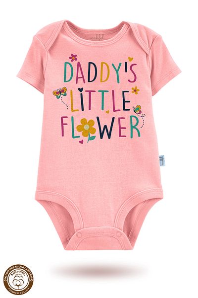 MAHFEL 2-Piece 100% Cotton Organic Printed Snap Fastener Baby Bodysuit