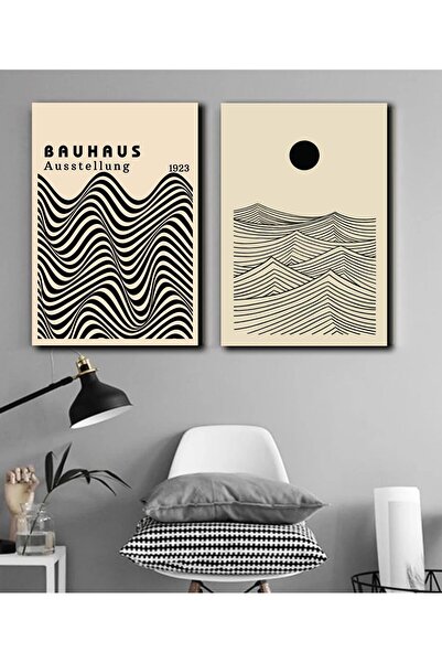 icase Home Salon Sun Mountain Leaf Daisy Landscape Decor Concept Tablo MDF Pr...