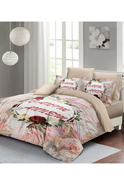 MonoHome Cadou de Ziua Mamei Set cuvertură de pilota din bumbac țesut persona...