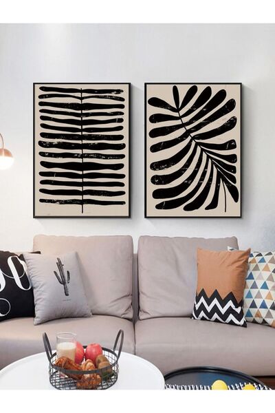 icase Home Salon Sun Mountain Leaf Daisy Moon Landscape Decor Concept Tablo M...