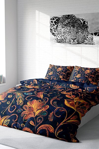 MonoHome Постільна білизна 100% натуральна бавовна, двоспальна, 3D цифровий г...