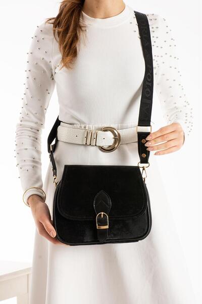 unique crane bags Modern Şıklık Siyah Zarif Kadın El Ve Omuz Çantası