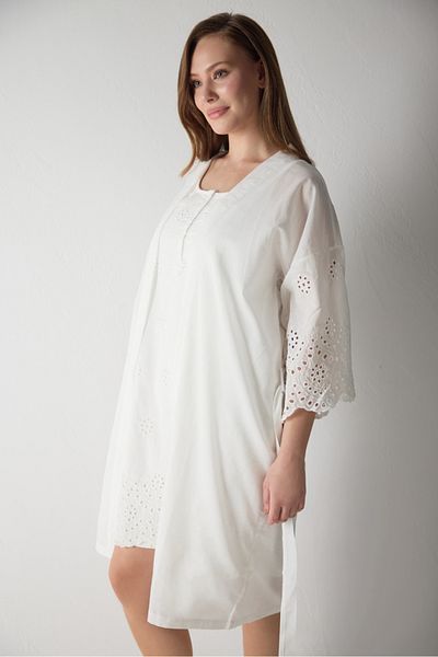 Magic Form 100% Cotton Maternity Nightgown Dressing Gown Set - Modern and Stylish Design