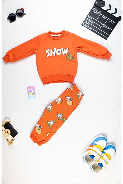 Yalçınoğlu Kids Sweatshirt and Sweatpants in Special Playground for Kids - Suitable for Any Movement