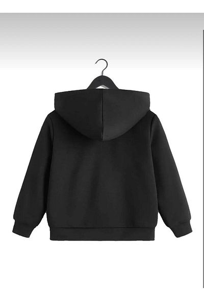 FERRY BUTİK Cardigan negru cu fermoar unisex pentru copii