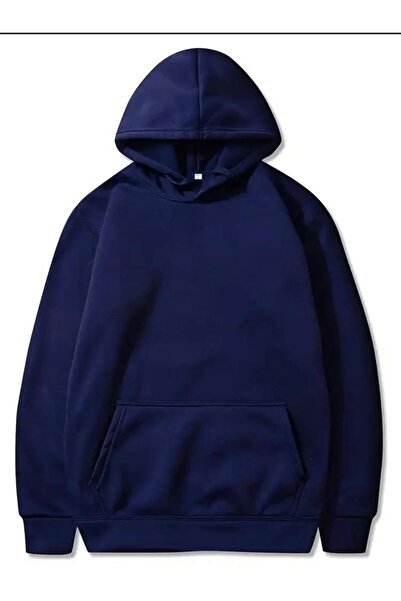 FİTGO Чорно-синя куртка-светр з капюшоном для чоловіків