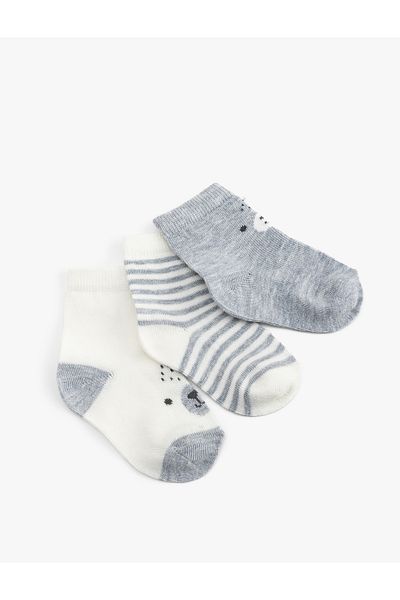 Koton Animal Figured Socks Set of 3