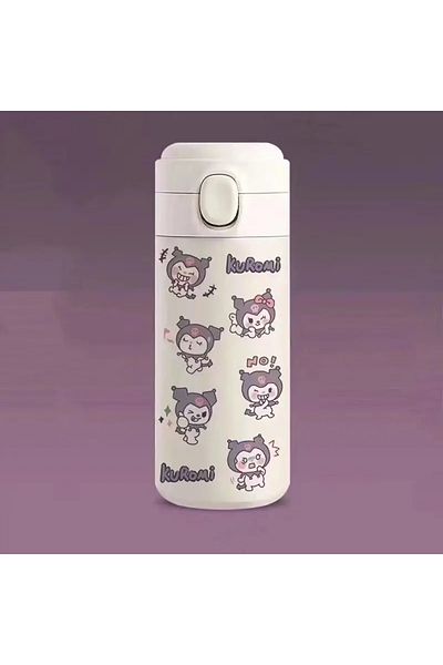 bundle island Beige Kuromi Figured Children's Thermos Drinker - Stainless Steel Krm3569