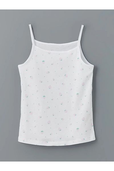 LC Waikiki Lcw Kids White Square Neck Girls' Undershirt Set of 2