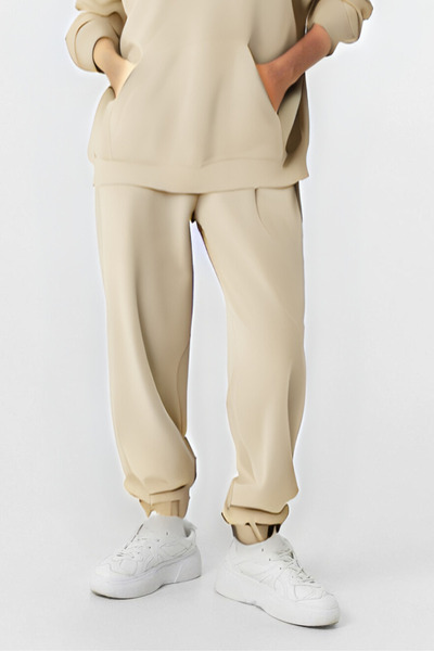 YAKAMEL Γυναικείο βασικό μοντέλο, χωρίς στάμπα, καθημερινό παντελόνι φόρμας