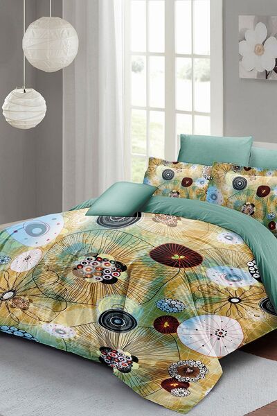 MonoHome Постільна білизна з бавовняного сатину для двоспального ліжка 3D Dig...