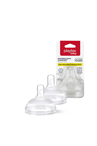 Playtex Baby™ NaturaLatch Comfort® , Biberon Emzikleri, 6+ Ay, Hızlı Akış,  D...