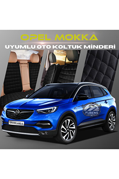 SHOOPLAA طقم وسائد مقعد السيارة باللون الأسود من أوبل موكا مع جيوب ريش تايلان...