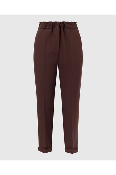 SEÇİL Seçil Elastic Waist Carrot Cut Trousers
