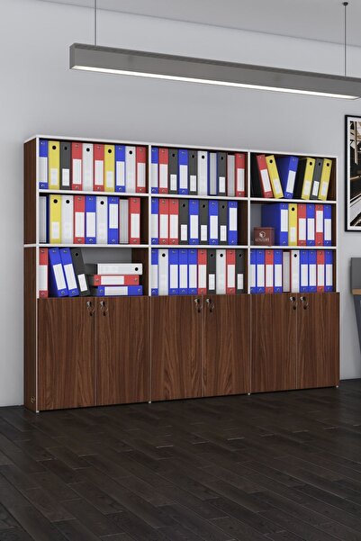 Kenzlife Klasör Dolabı Kilitli Kutalmış Cvz 175*240*30 Klasörlük Kitaplık Ofi...