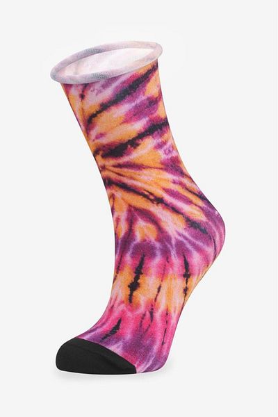 Bolero Roll Top Elastic Women's Tie Dye Socks