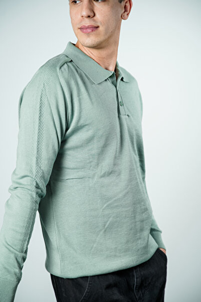 MODA ARPOL Gömlek Yaka Erkek Triko Kazak