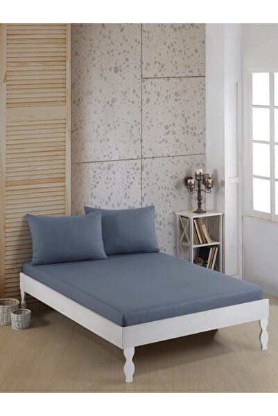 Weekend Home طقم ملاءات قطنية بلون بترولي مقاس 120x200 سم