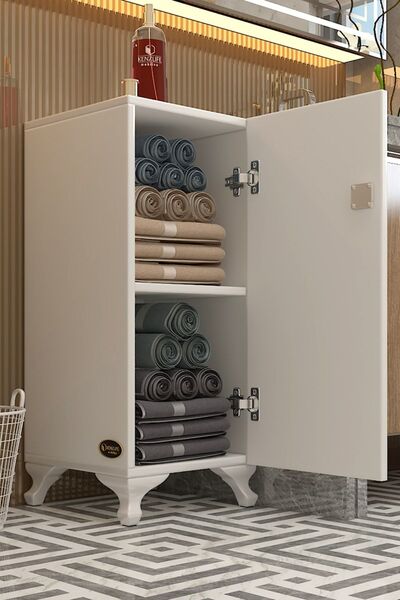 Kenzlife Kilitli Dolap Rana29 Byz 68*29*29 Banyo Dolabı Hazır Mutfak Ofis Kiler Kitaplık Evrak Ayaklı