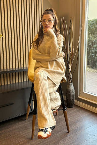 MODA Gi&Di's Collection Gd001 Beige Double Knitwear Set