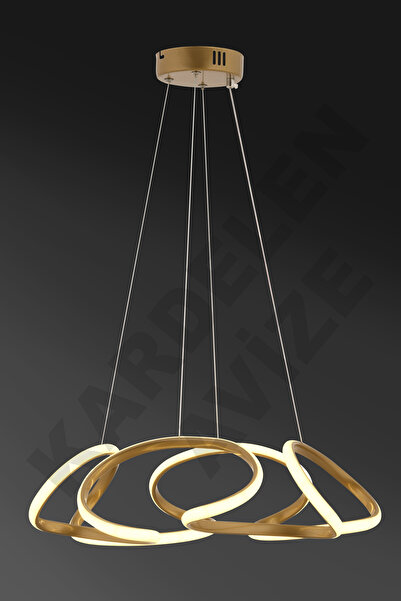 SONSUZ AYDINLATMA&AVİZE Sonsuz 3 Renkli Eskitme Derin4 Modern Ledli Avize