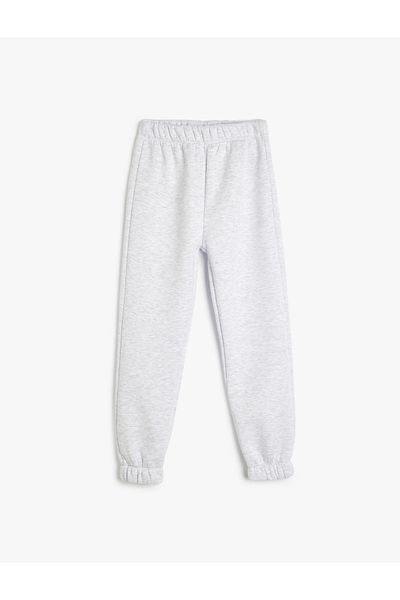 Koton Elastic Waist Raster Basic Jogger Sweatpants