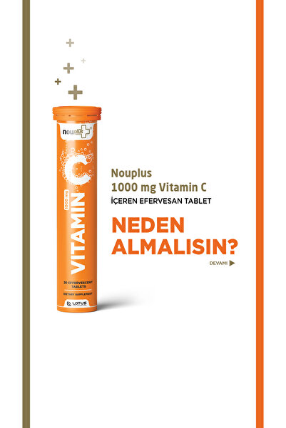 Nouplus Vitamin C 20 Efervesan Tablet