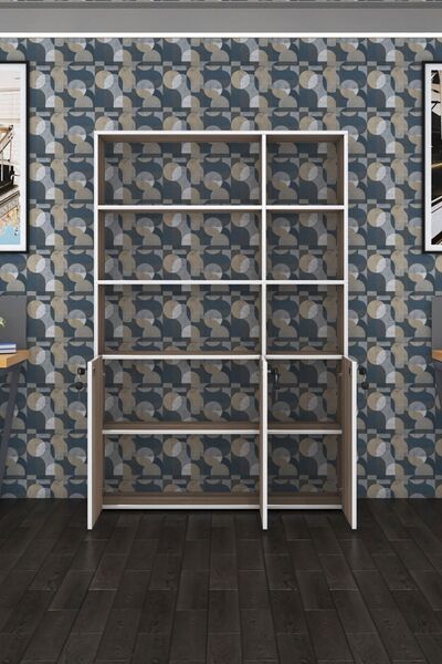 Kenzlife Klasör Dolabı Kilitli Alpdem Crd 175*120*30 Klasörlük Kitaplık Ofis Arkalıksız