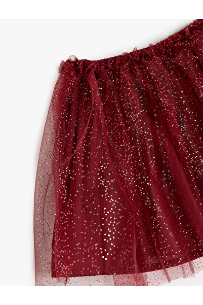 Koton Fusta tutu cu talie elastică din tul cu sclipici