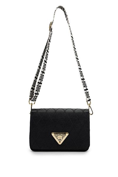 Dolce Women's Vegan Black Cap Messenger Bag