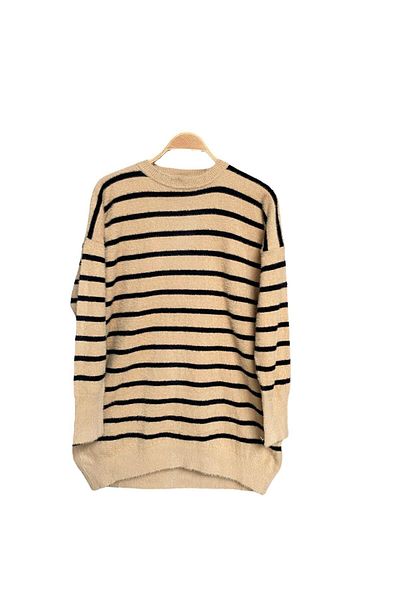 NİSUM MODA Nisum Beard Stripes Tunic