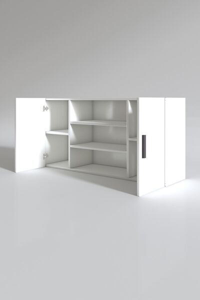 Kenzlife Hazır Mutfak Honnor32 Byz 060*120*32 Mutfak Banyo Dolabı Kapaklı Raflı