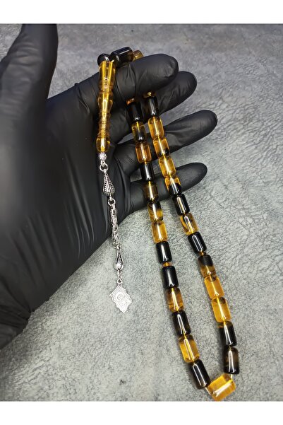 Mos Tespih Büyük Boy Üst Düzey Toz Kehribar Tesbih