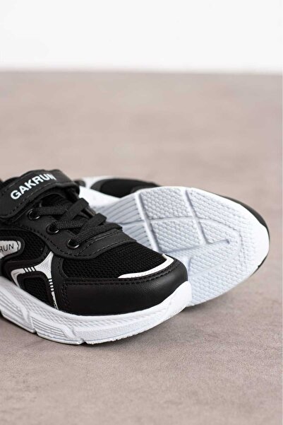 GAK RUN Unisex Çocuk Lastikli Ve Cırtlı Rahat hafif Sneaker Spor Ayakkabı GAK-2025
