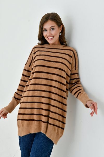 NİSUM MODA Nisum Beard Stripes Tunic