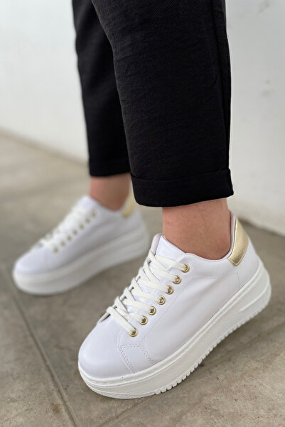 sefayol Delit bela mat Koža ženske sportske cipele