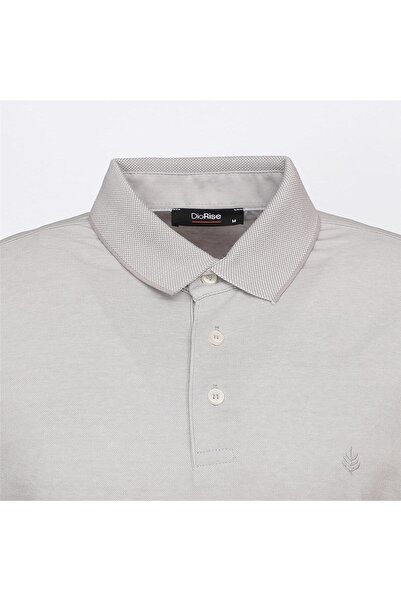 Dio Rise Ανδρικό μπλουζάκι Polo Neck με κοντό μανίκι - IP-200 - Γκρι