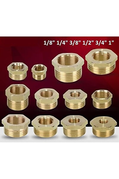 Universal Brass Reducer 1/2 R'' - 3/8 R''