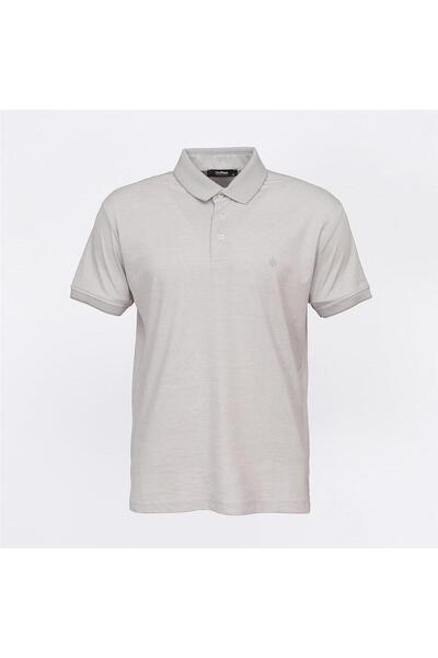 Dio Rise Ανδρικό μπλουζάκι Polo Neck με κοντό μανίκι - IP-200 - Γκρι