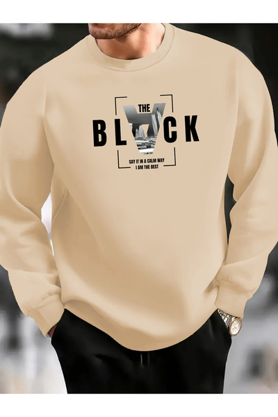 MODAVİBE Hanorac Modavibe cu guler rotund - Design supradimensionat