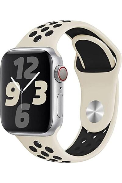 PSGT Apple Watch Seri:1/2/3/4/5/6/se/7/8/9 (42-44-45-49MM) Ve Seri10(46MM) Uyumlu Silikon Kordon Dilekli