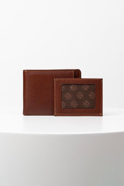 BAYDERİ Genuine Leather Men's Wallet with Extra Card Holder