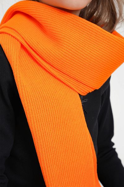 CHUBA Orange Thessaloniki Knitted Children's Knitwear Scarf - Chkids108